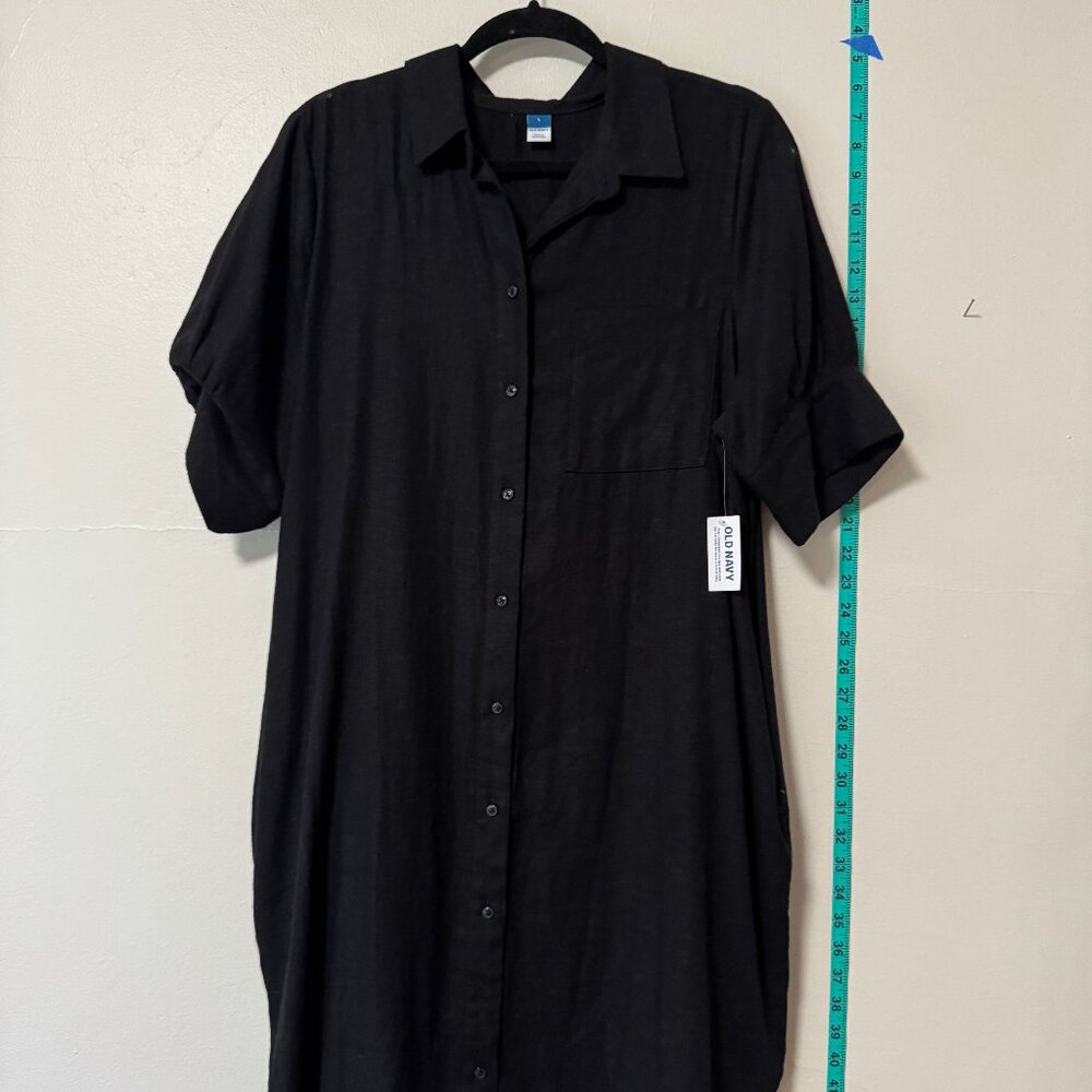 Old Navy Black Long Sleeve Dress